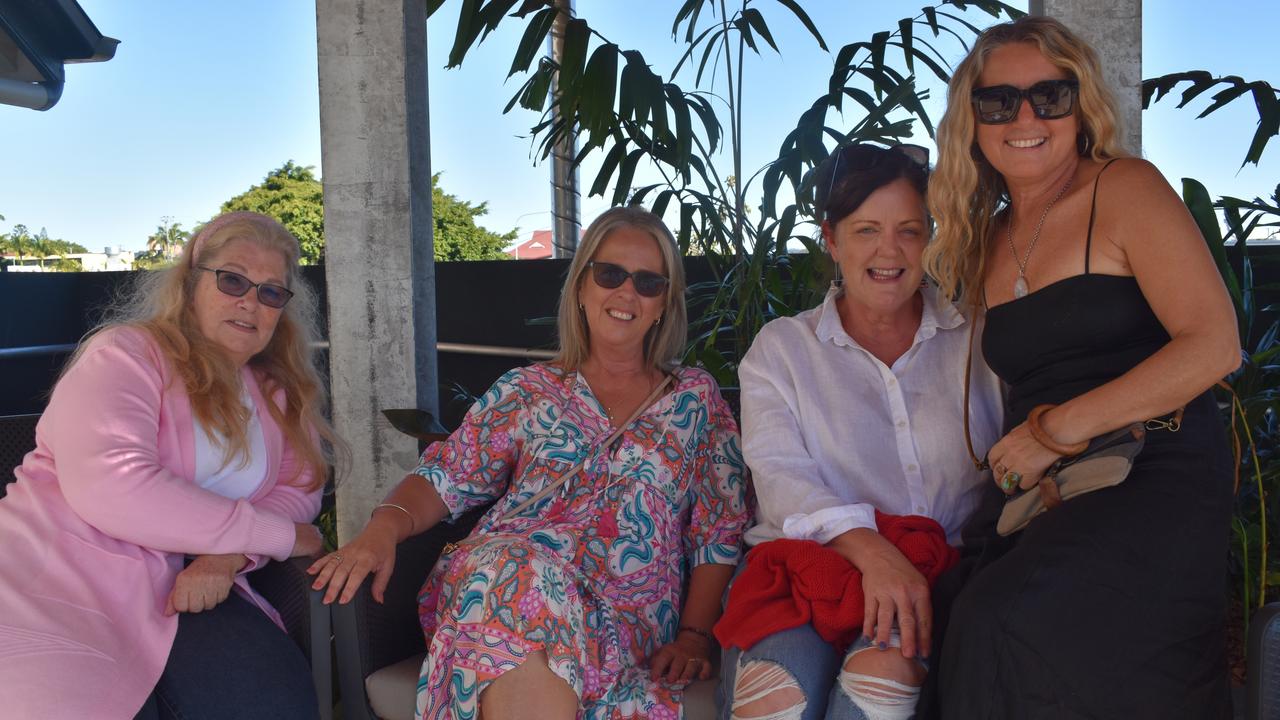 Chrissy Lynch, Jo McLennan, Lea Swaffield and Trene Miller at the grand opening of The Station 4703 at Yeppoon.