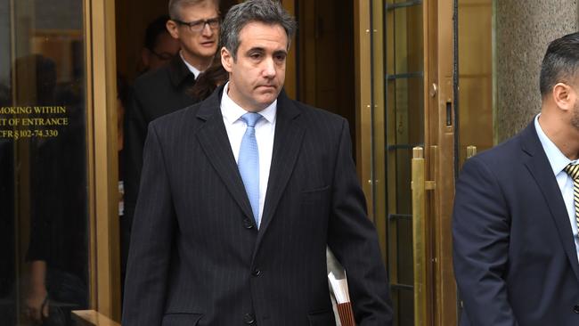 Donald Trump’s former attorney Michael Cohen. Picture: AFP