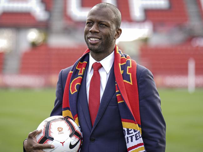 Adelaide United FC have announced ex club star Bruce Djite as Director of Football, Monday June 3, 2019 - pic AAP/MIKE BURTON