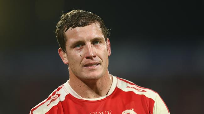 Jarrod Wallace of the Dolphins looks on during the round 13 NRL match between the Dolphins and St George Illawarra Dragons at Moreton Daily Stadium on May 25, 2023 in Brisbane, Australia. Photo by Chris Hyde/Getty Images