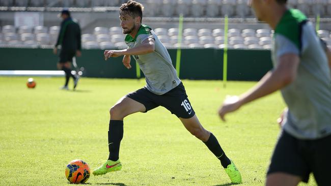 Socceroos training in Kogarah. Picture: George Salpigtidis