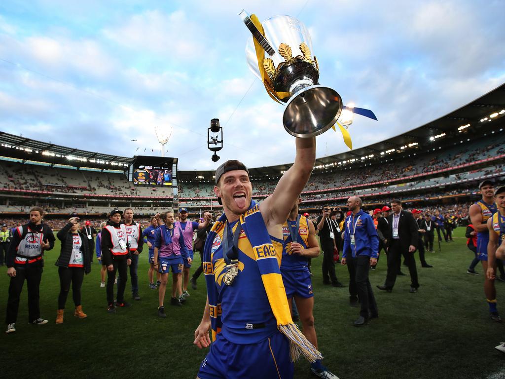 Perhaps we should be talking about Norm Smith Medal winner Luke Shuey and the West Coast midfield, which is set to get back the likes of Andrew Gaff and Nic Naitanui. Picture: Phil Hillyard