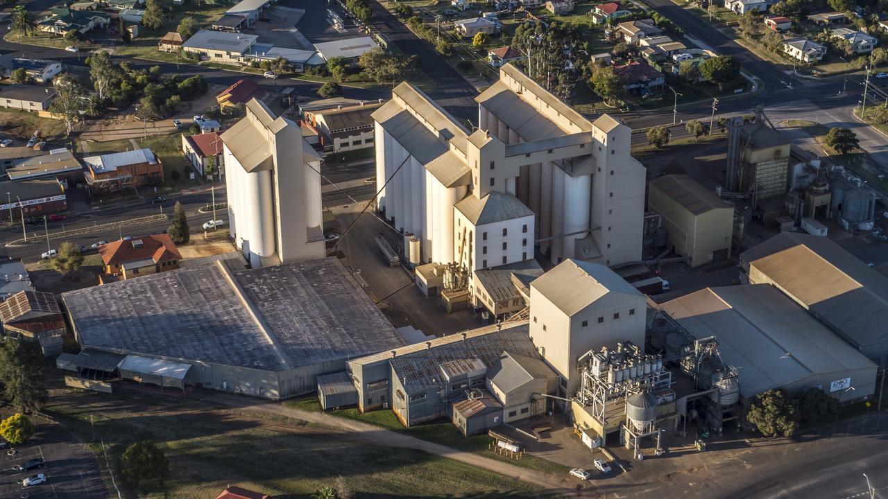 South Burnett, Aerial, Kingaroy Peanut Silos