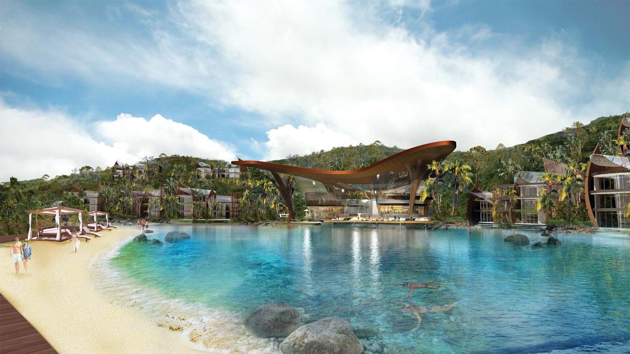 An artist's impression of the $600m upgrade to Lindeman Island resort. Picture: Contributed.