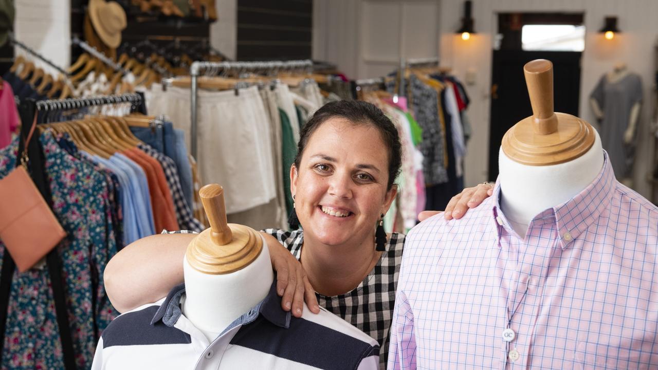 GRASSROOTS TRIBUTE: Renee Elsden is excited after she recently opened her new store Top Paddock Clothing in Pittsworth. Picture: Kevin Farmer