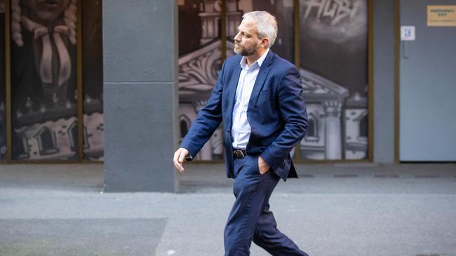 Brett Sutton arrives at the Supreme Court. Picture: Mark Stewart