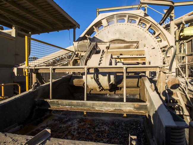 The scats screen at the mill at Nolans Processing Plant at Resolute Mining's Carpentaria Gold Mine at Ravenswood, Queensland.