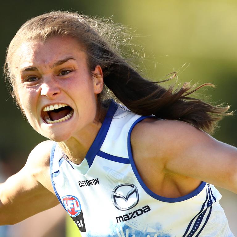 Ashleigh Riddell celebrates after her goal. Picture: Getty Images