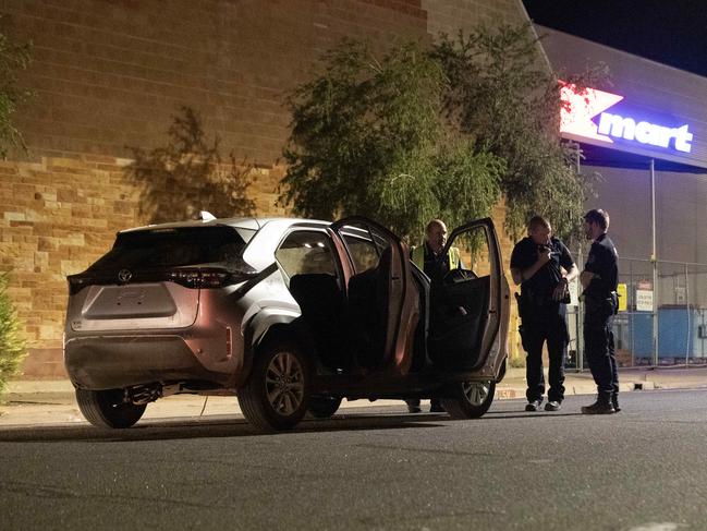 14-02-2024 - Dumped Toyota Raw 4 children of Alice Springs, aged 10, 11 and 13 had stolen for a joyride in the streets. Picture: Liam Mendes / The Australian