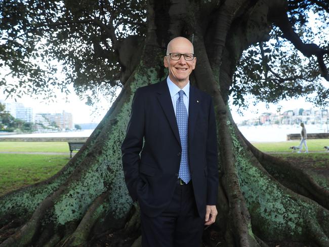 24/5/21: Fund manager Geoff Wilson at Double Bay in Sydney's east. John Feder/The Australian.