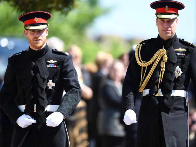 Prince Harry and Prince William. Picture: Mega.