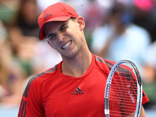 Dominic Thiem had no answers to Djokovic’s ground strokes.