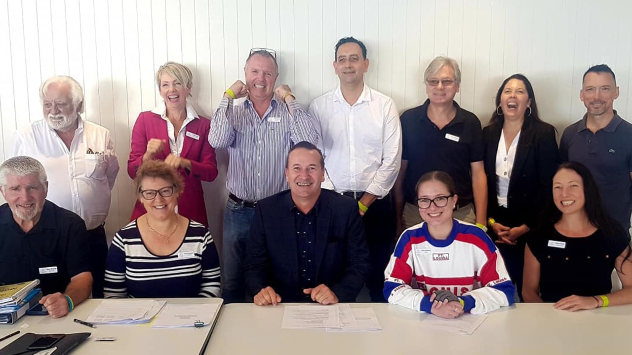 Newly elected Noosa Chamber president Rob Neely third right at back with his new team Ralph Rogers, Janet Kake, Joel Laventure, Glen Nicols, Emma Hull, Andy Ross, Jon Thompson, Karen Cook Langdon, Andrew Squires, Emma Tomlinson and Vanessa Webster.