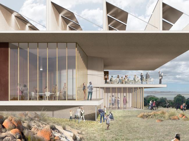 An artist's impression of the Art Museum of Kangaroo Island. Picture: Supplied