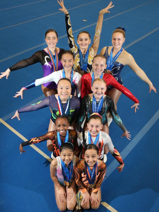 Sydney West Gym Team all competed in aerial display at the national championships, placing 3rd in the country.