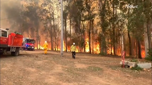 RFS fights bushfire in Taree