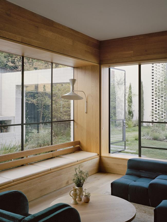 The Fitzroy North home features a courtyard that’s “reinterpreted as eight outdoor rooms”. Picture: Rory Gardiner