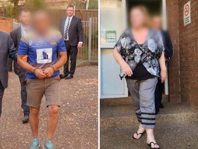 A group who were allegedly on track to make nearly $4m by encouraging former inmates and public school students to make false compensation claims for historical sexual abuse have been charged. Picture: NSW Police.