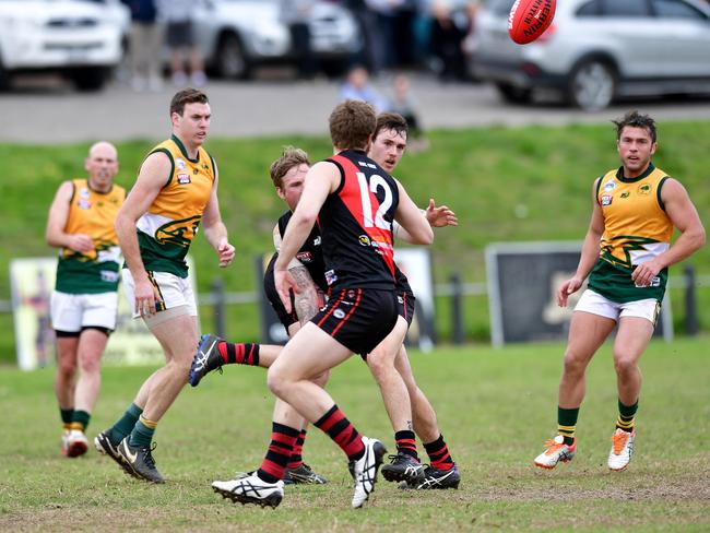 Salisbury North in action against Tea Tree Gully in 2016. Picture: Keryn Stevens