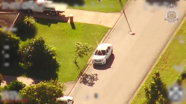 Chopper vision of Townsville arrest