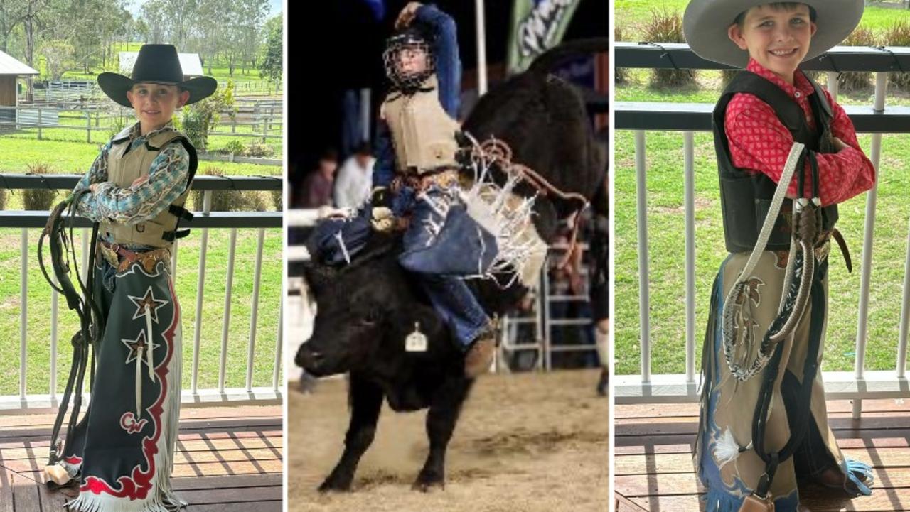 Chase Wieland (left) and his younger brother Jasper Wieland (right) are making a name for themselves in the rodeo world.