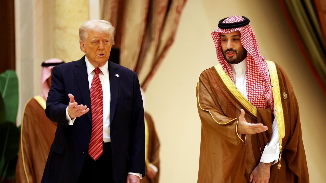 U.S. President Donald Trump is pictured with Saudi Crown Prince Mohammed bin Salman on Tuesday. Picture: Getty