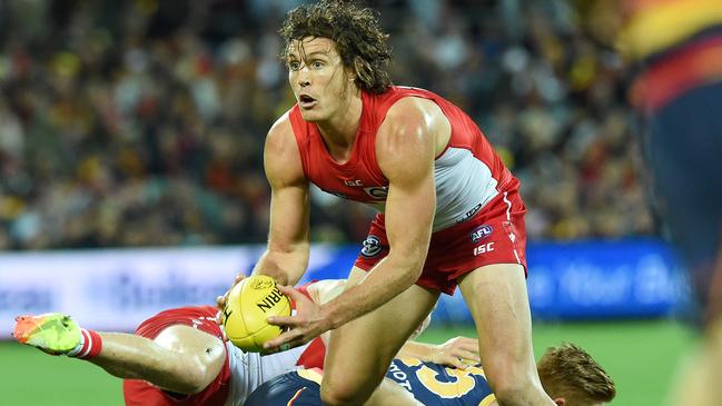 Kurt Tippett will be rookie-listed by Sydney but won’t be playing AFL next year. Picture: Tom Huntley