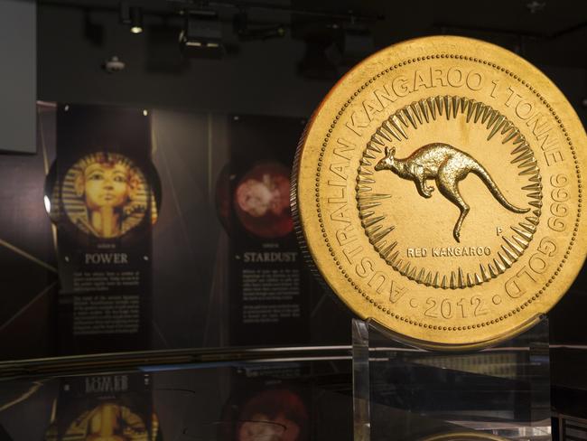 Solid gold coin at the Perth Mint. Picture: Tourism WA