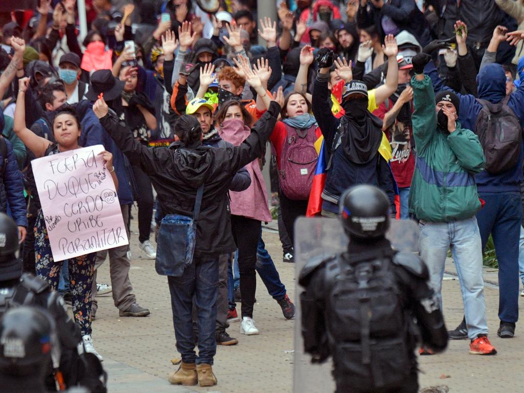 The riots were too ugly in Bogota.