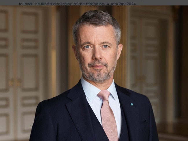 King Frederik of Denmark looked dashing in his portrait. Picture: Steen Avald.