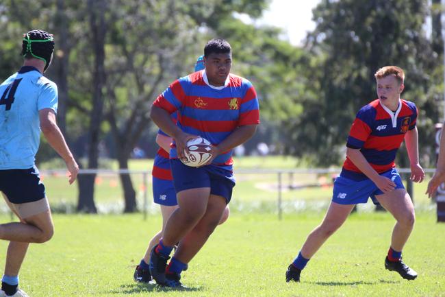 Ballymore Cup rugby action at the Albany Creek Brumbies Junior Rugby Union Club on Friday, April 12, 2024.