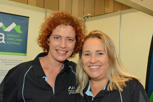 <p>Julie Francis and Debbie Riley at The Event for Ray White Surfers Paradise at RACV Royal Pines Resort, Benowa. Picture: Regina King</p>