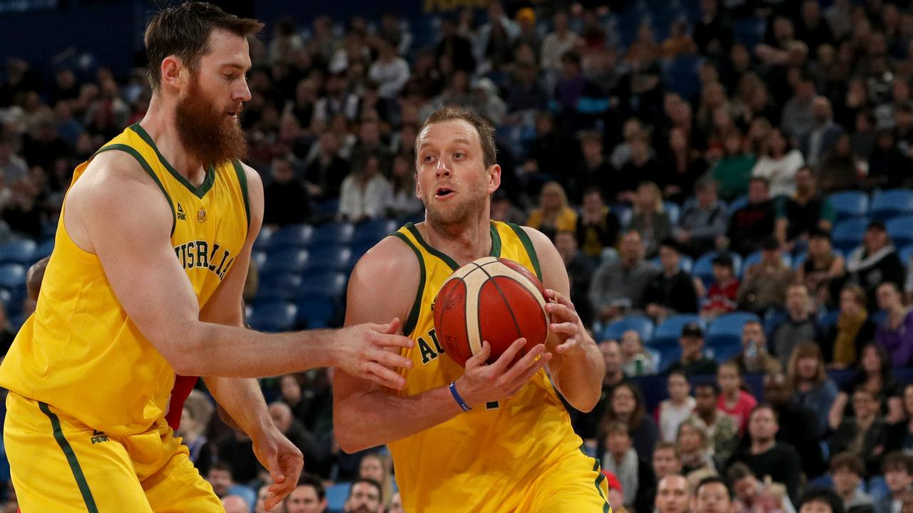NBA talents Aron Baynes and Joe Ingles will play important roles for the Boomers. Picture: AAP