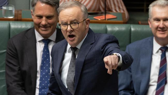 Anthony Albanese’s tone and emphasis, if not intent, are ­changing under the pressing reality of conflict and conundrums inherent in the proposal for a voice to parliament and executive government. Picture: Gary Ramage