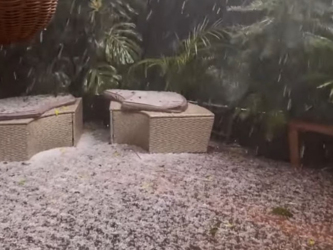 BOM warning as hailstones pound Sydney