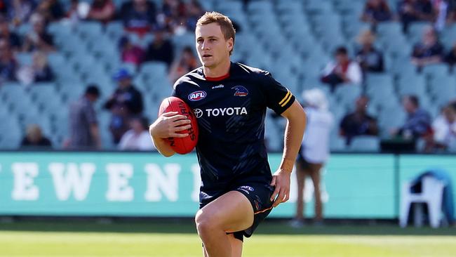 Jordan Dawson’s move to the midfield has been a huge success for the Crows. Picture: James Elsby/AFL Photos via Getty Images