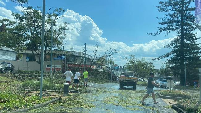 Port Macquarie storm, February 3. Picture: Facebook.