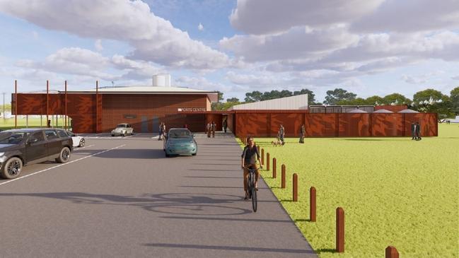 Mortlock Park will undergo a major redevelopment under a proposal by Mitcham council. Picture: Grieve Gillett Architects