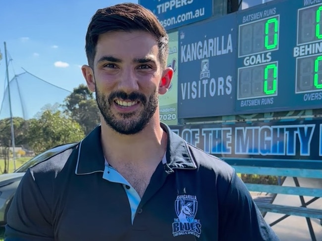 Adrian Albanese has been a standout for the Double Blues. Picture: Kangarilla Football Club