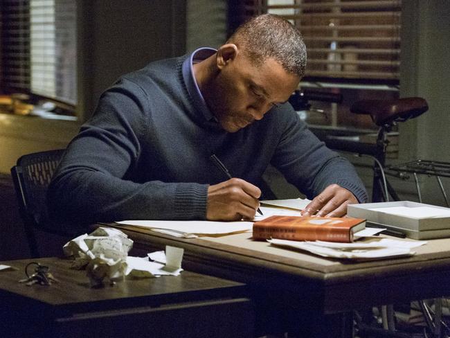 Smith engaged in another action-packed bout of letter-writing. We’re sure those 97 minutes just fly by, folks. Picture: Barry Wetcher/Warner Bros. via AP