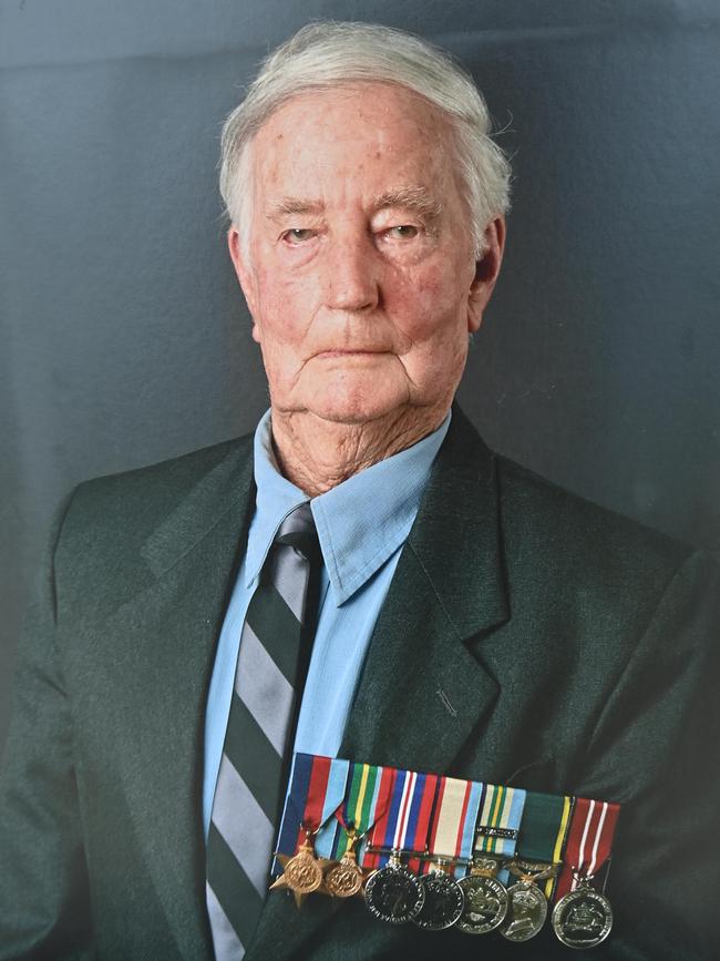 Colin Wagener only wears his medals on Anzac Day as a mark of respect. Picture: Keryn Stevens