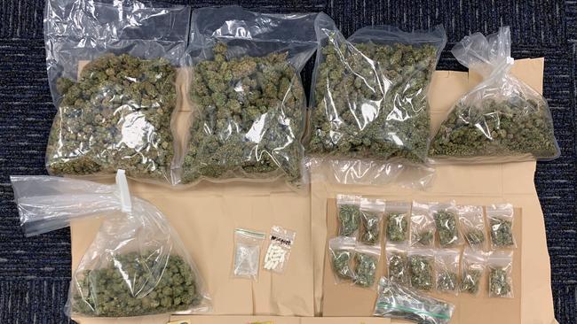 Police seized a large amount of cannabis and MDMA from a home in Tusmore. Picture: SA Police