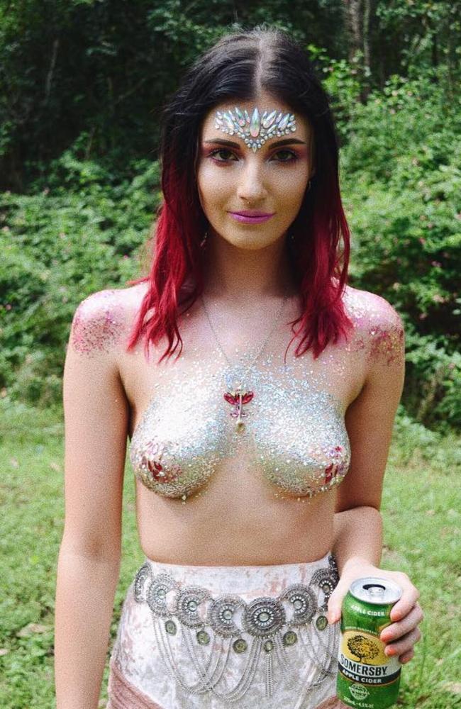 Megan Smink in all her glittery glory. Photo: Supplied