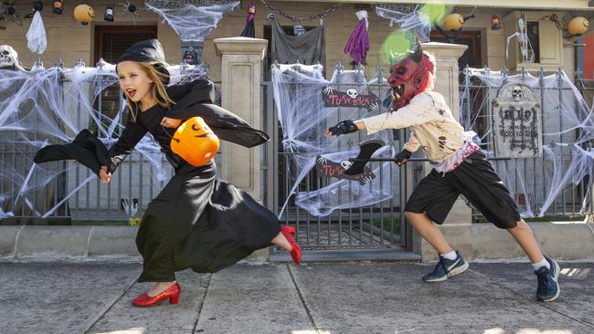 Experts advise the scarier the better when it comes to Halloween. Picture: Justin Lloyd.