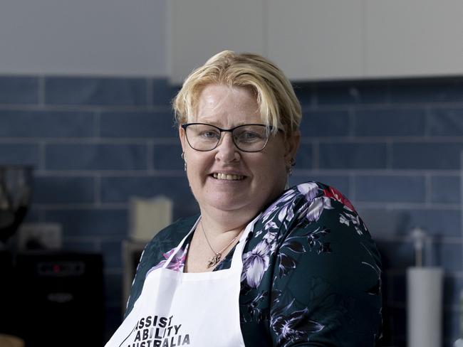 Wednesday 7th February 2024.  The Australian.  Geraldine Cole has completed an earn and learn traineeship to assist people with disabilities as part of the Skills in Practice model at RMIT University.Photograph by Arsineh Houspian.