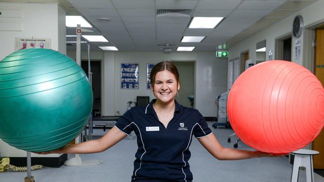 UniSA physiotherapy student Lane Blieschke started her studies in 2022. Picture: Brenton Edwards.