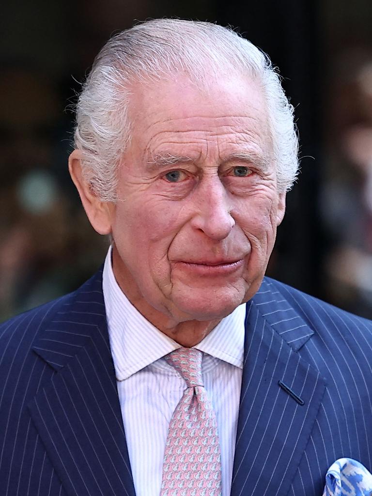 The King is back on royal duties amid his cancer battle. Picture: HENRY NICHOLLS / AFP