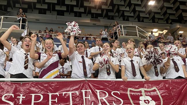 The St Peters school supporters - the St Peters club will take some beating for the club championship again at the state titles.