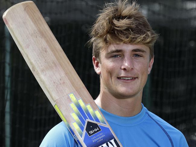 English Cricket Board Academy players during training at James Oval cricket ground at UWA (University of Western Australia). The British players are in Perth to adapt to the Australian weather conditions.Pictured is Tom Abell