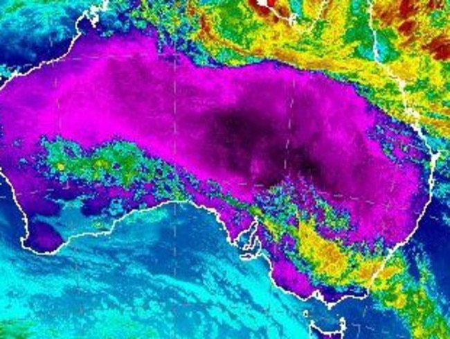 Things are looking a little hot for the eastern states this Australia Day. Picture: Bureau of Meteorology